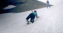 Тренировка на снегу на спуске с Южного Рисчорра