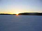 Закат на озере Щукино